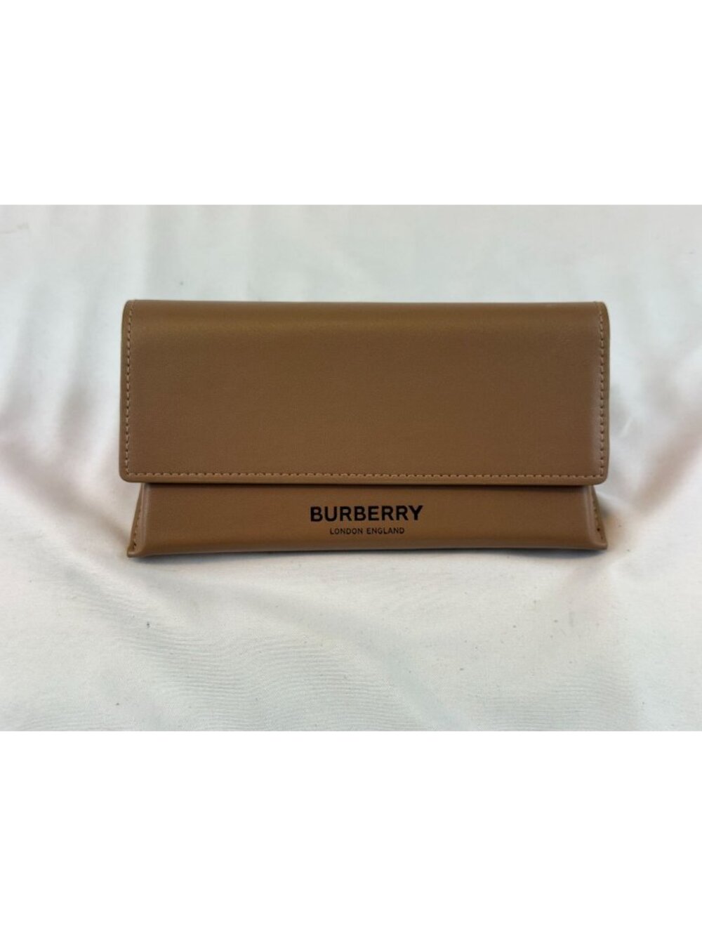 URBERRY AUTHENTIC EYEGLASSES SUNGLASSES BROWN LEATHER SOFT CASE CLOTH SET